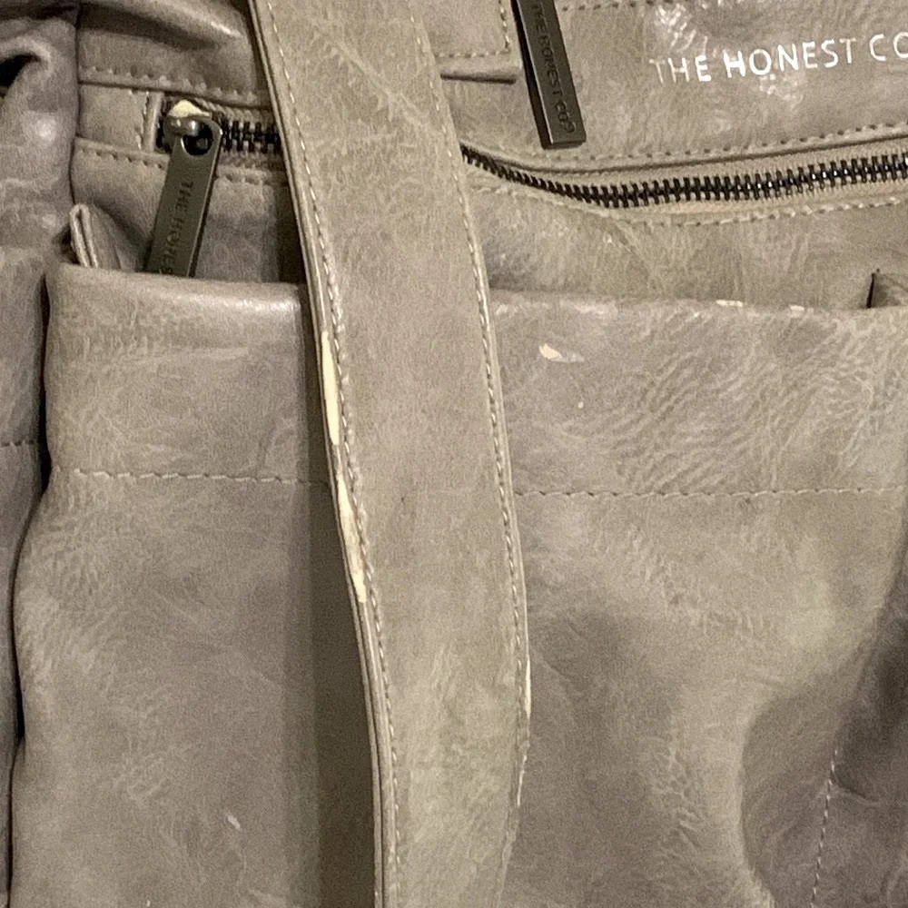 The Honest Company Luxe Vegan Everything Diaper Bag Faux Leather